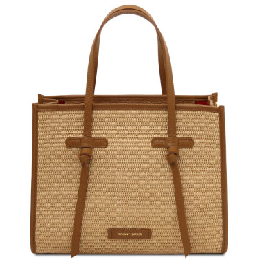 Frame Straw effect shoulder bag
