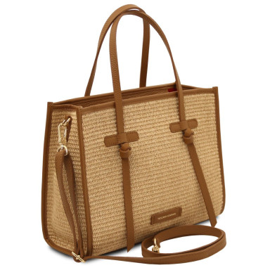 Frame Straw effect shoulder bag