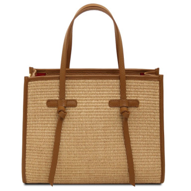 Frame Straw effect shoulder bag