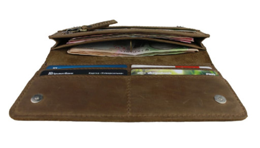 Гаманець жіночий шкіряний великий SULLIVAN 80253(10) оливковий