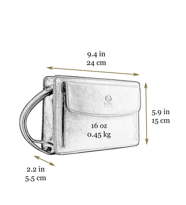 Leather Clutch Wallet - Decameron - Black - Time Resistance 5225601