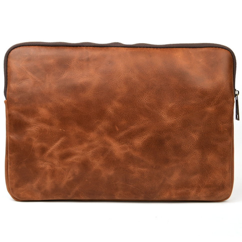 TARWA RYv-7166-4lx A4 leather zippered notebook folder for 13-14-inch laptops