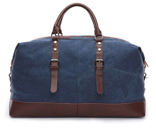 Дорожня текстильна сумка велика Vintage 20083 Синя