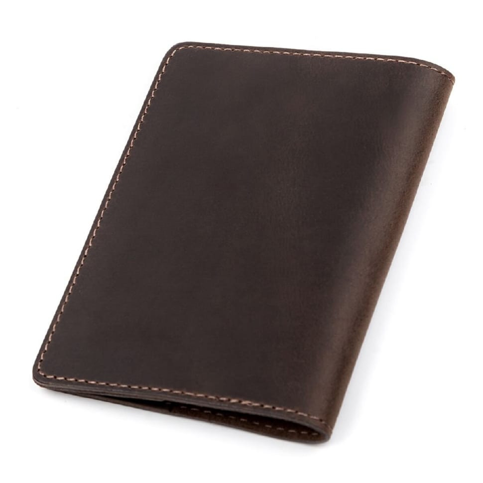 Passport cover Shvigel 13918 leather Brown