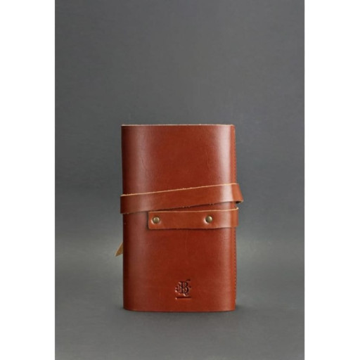 Шкіряний блокнот (Софт-бук) 1.0 світло-коричневий