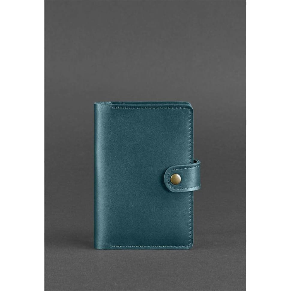 Leather passport cover 3.0 green