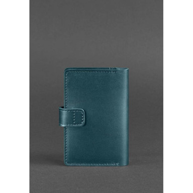 Leather passport cover 3.0 green