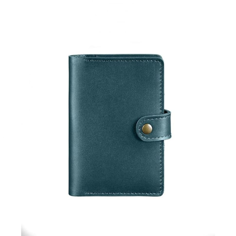 Leather passport cover 3.0 green