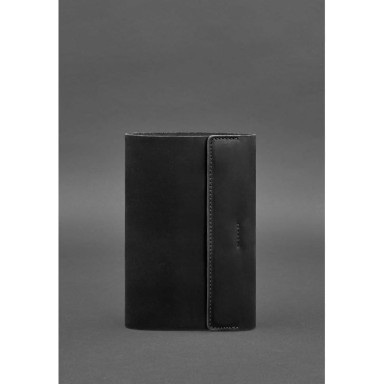 Leather notebook soft beech 7.0 black Crazy Horse