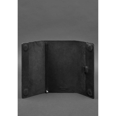 Leather notebook soft beech 7.0 black Crazy Horse