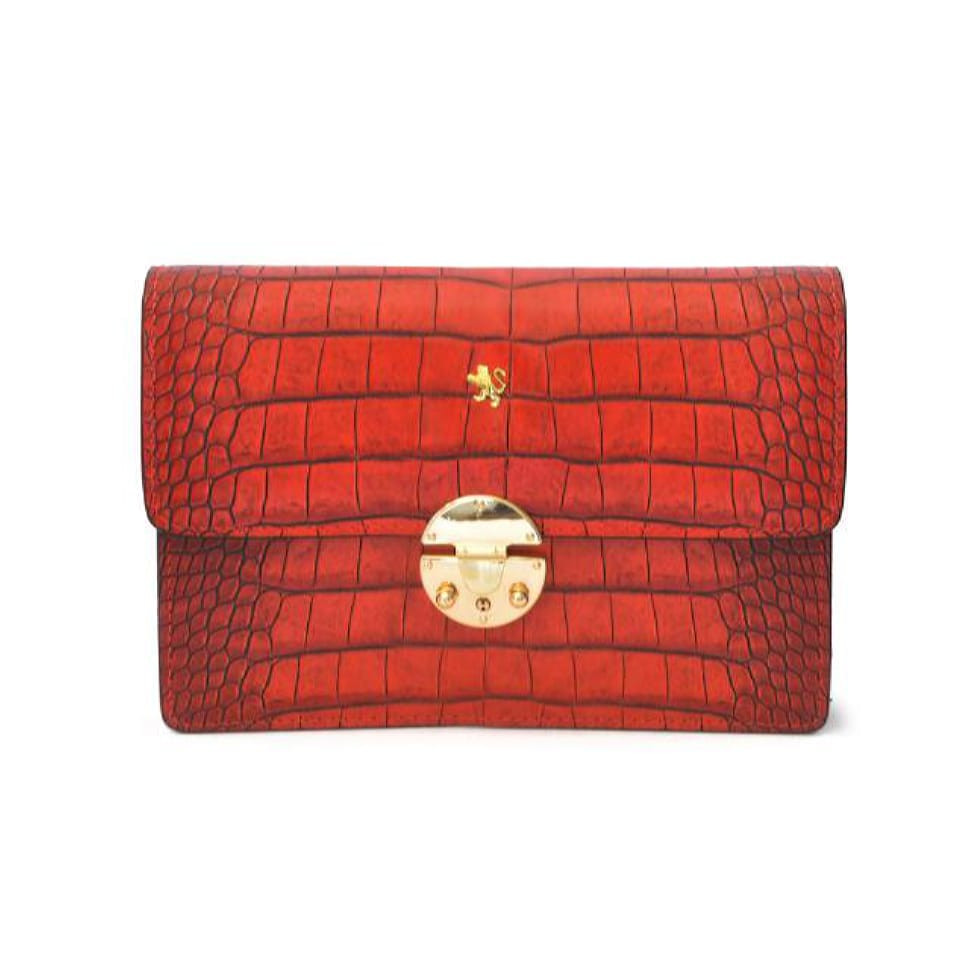 Pratesi KCL202/D - Lucrezia De' Medici King Cross Body Bag in cow leather King Cherry