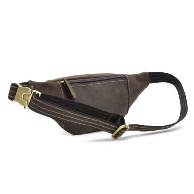 Belt banana leather LIMARY Lim-525RC dark brown