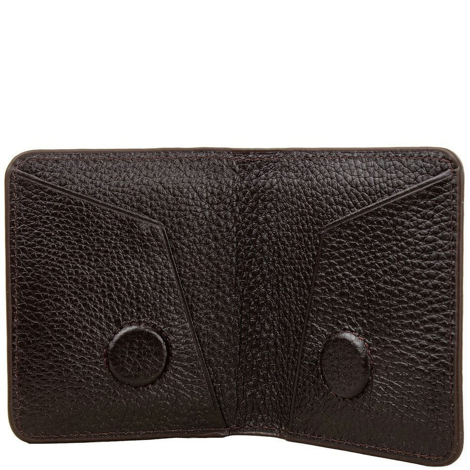 Портмоне з кредитницею шкіра Desisan 902-142 коричневий лазер