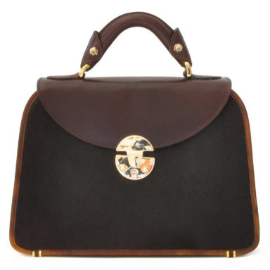 Pratesi CCF285/P - Veneziano Small Cavallino Woman Bag in real leather Cavallino Coffee