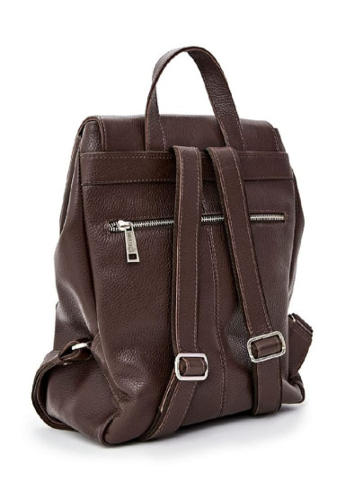 Leather backpack from leather flotar FC-3016-4lx TARWA dark brown