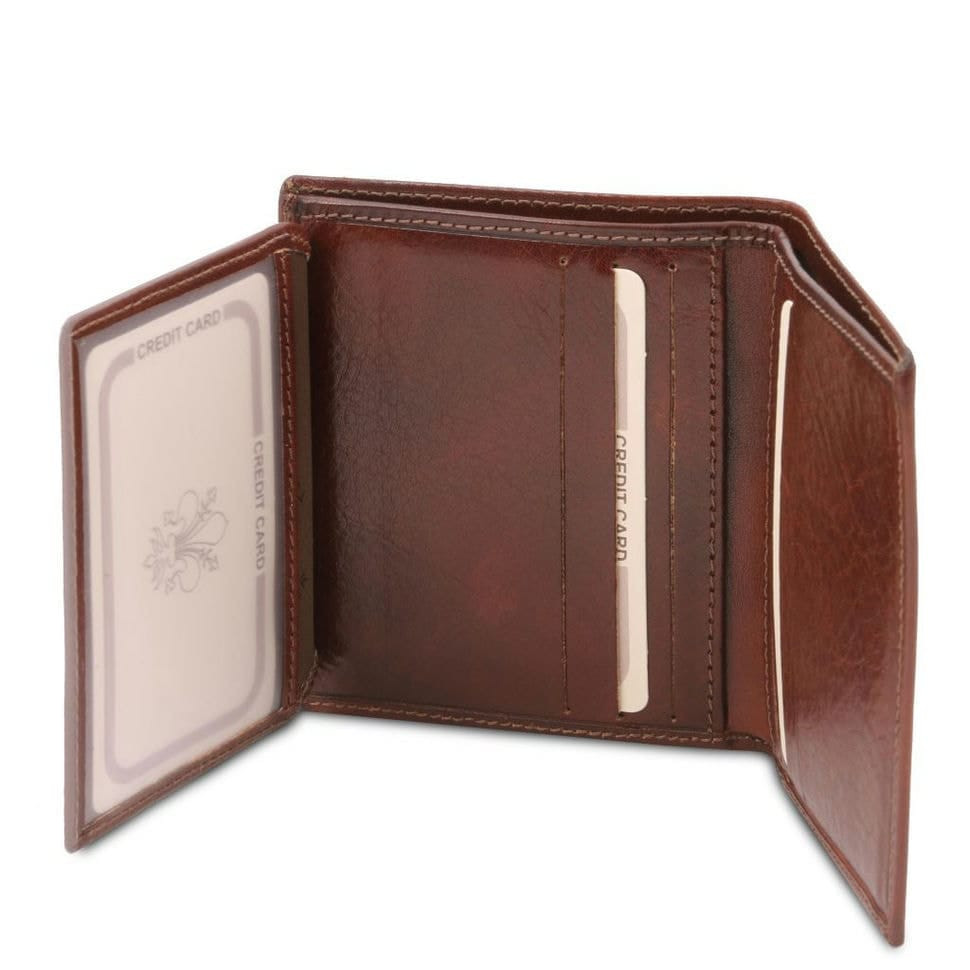 Эксклюзивный кожаный бумажник тройного сложения для мужчин Tuscany TL142057