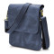Мужская сумка через плечо RK-0022-4lx TARWA на 2 отделения кожа синяя