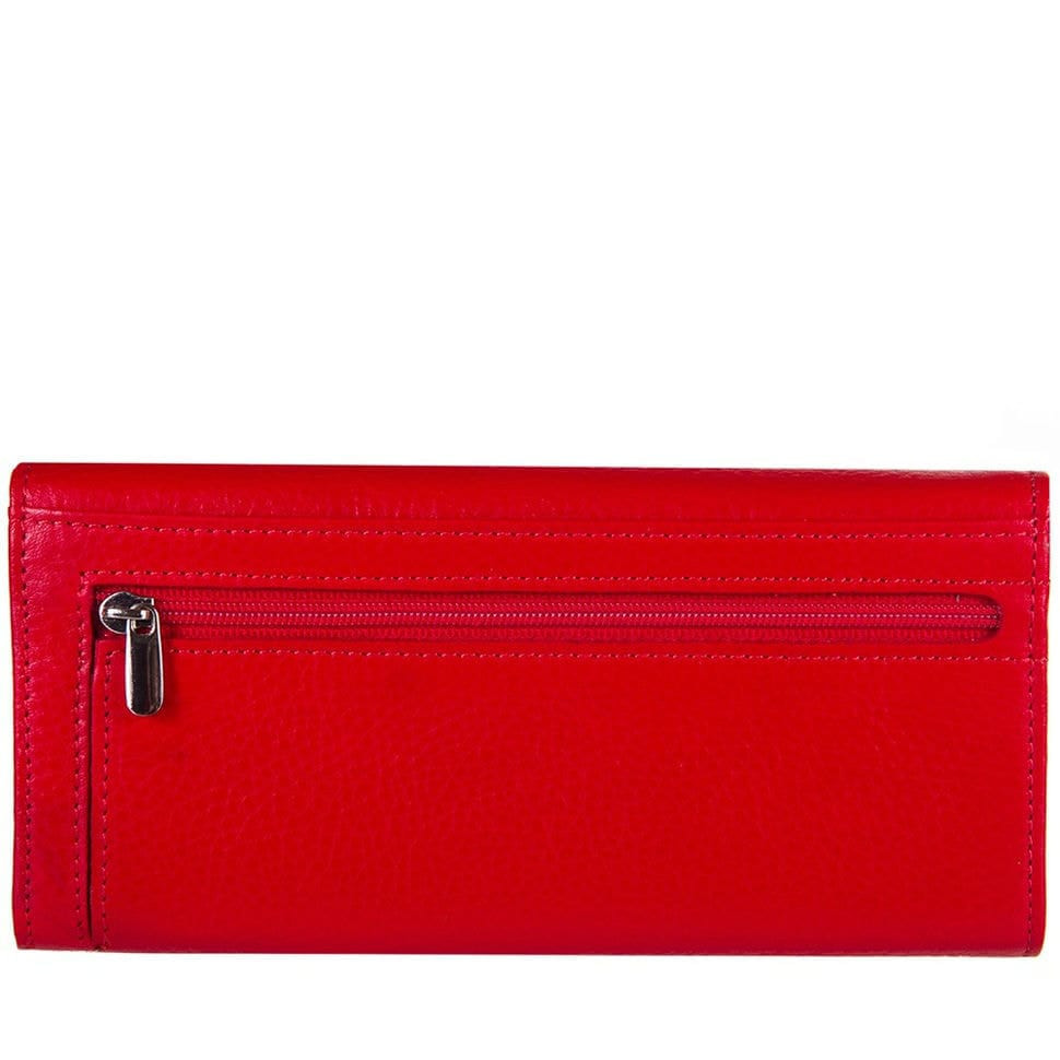 Гаманець жіночий шкіряний CANPEL 2039-172 червоний флотар