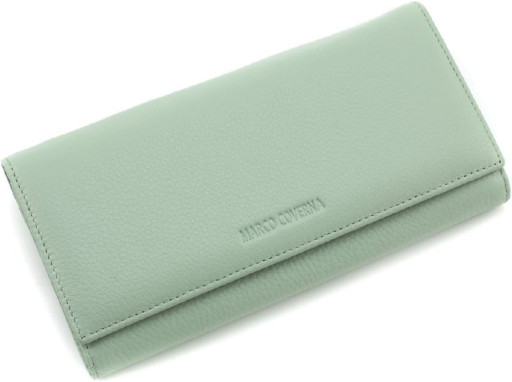 Гаманець з натуральної шкіри Marco Coverna W001 Light Green