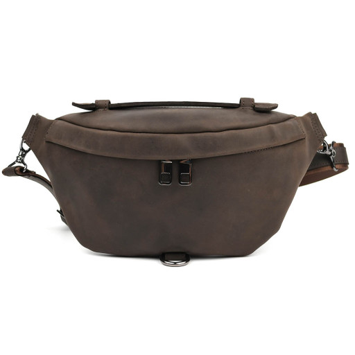 Жіноча шкіряна бананка напоясна сумка Limary Lim-061RC крейзі хорс