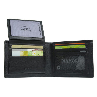 Leather wallet Diamante 2021 nero black