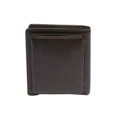 Leather wallet Italico 1619 moro brown