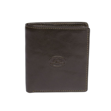 Leather wallet Italico 1619 moro brown