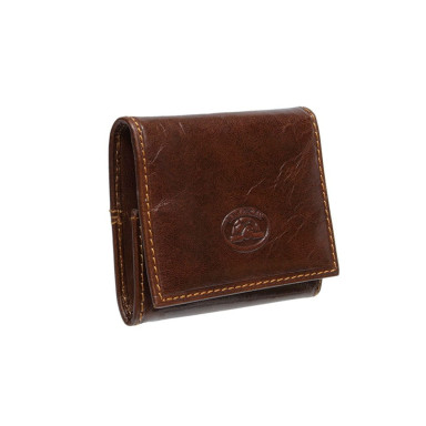 Монетница кожаная Italico 1445L cognac коньячный
