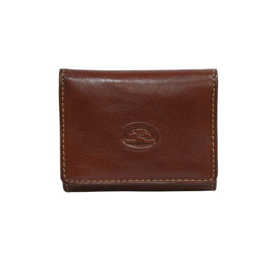 Монетница кожаная Italico 1445L cognac коньячный