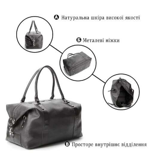 Сумка дорожня SHVIGEL 00881 Чорна