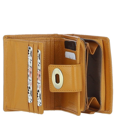 Жіночий шкіряний гаманець Ashwood Y60 Mustard (Гірчичний)