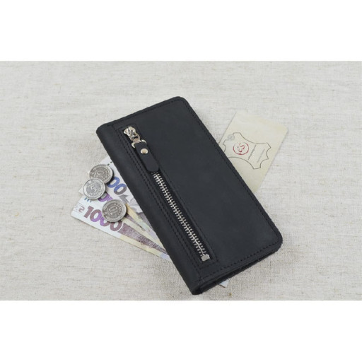 Мужской кожаный кошелек BGS купюрник черный BGS3260