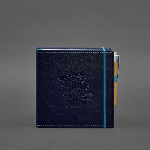 Кук-бук для запису рецептів Книга кулінарних секретів у синій обкладинці