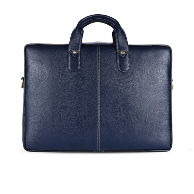 13 Hammonds Flycatcher LB106 Blue Leather Laptop Bag