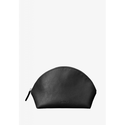 Жіноча шкіряна косметичка 8.0 Wings Чорна