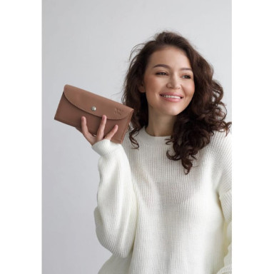 Кожаный кошелек Smart Wallet карамель краст