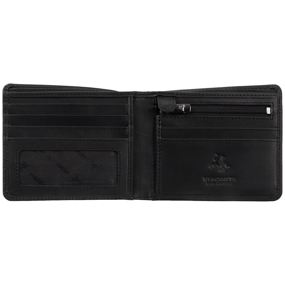 Гаманець чоловічий Visconti 707 Shield (Matte Black)