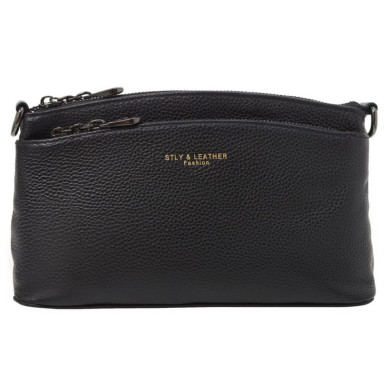 Сумка женская из натуральной кожи SL5588black