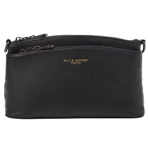 Сумка жіноча із натуральної шкіри SL5588black