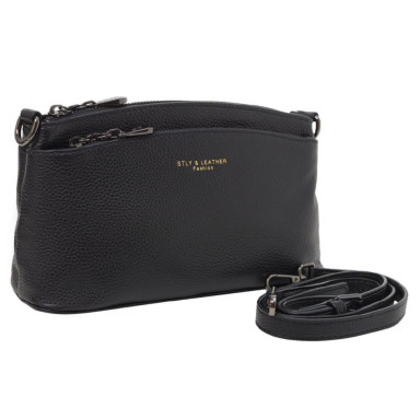 Сумка женская из натуральной кожи SL5588black