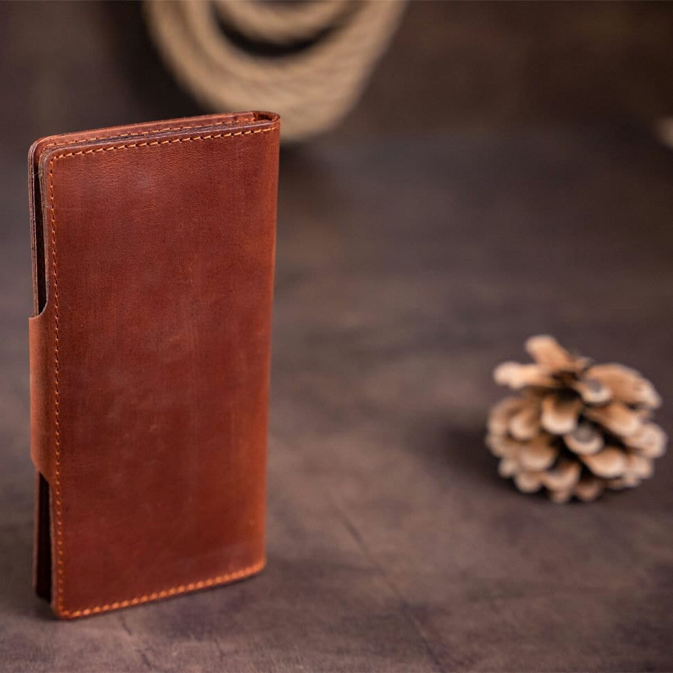 Гаманець чоловічий з вінтажній шкіри SHVIGEL 16167 Коричневий