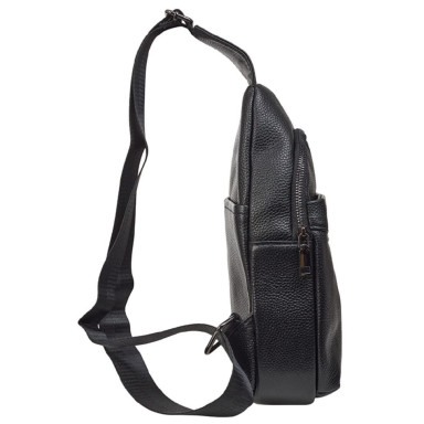Кожаный рюкзак через плечо BUFFALO BAGS M8585A черный
