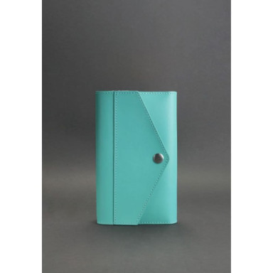 Women's leather notebook (Soft-book) 2.0 turquoise