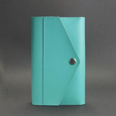 Women's leather notebook (Soft-book) 2.0 turquoise