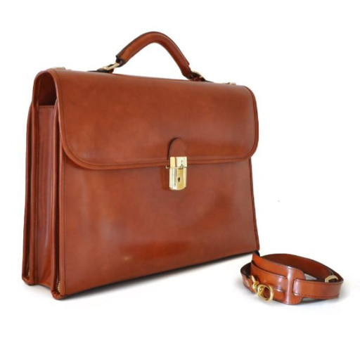 Pratesi RCF362 - Da Verrazzano Briefcase для ноутбука в цукерки Leather Radica Coffee