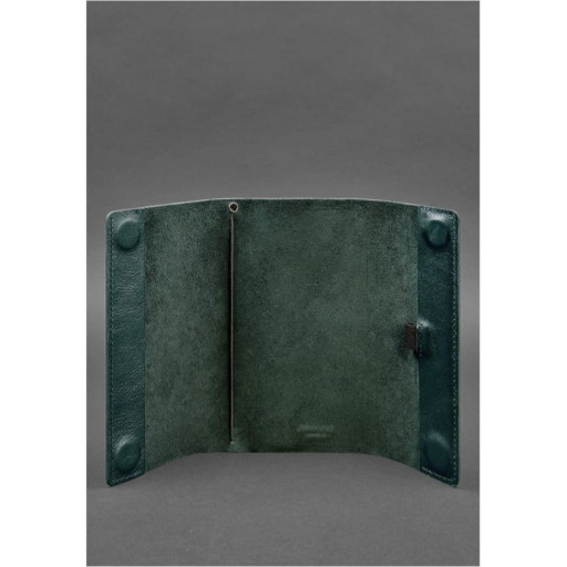 Шкіряний блокнот софт-бук 7.0 зелений