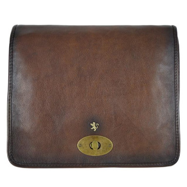 Pratesi BCF122/32 - Cross Body Bag Portalettere in cow leather Bruce Coffee