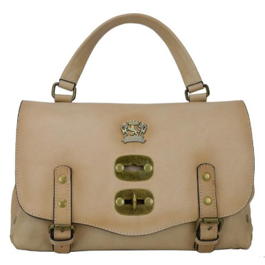 Pratesi BPA162/P - Woman Bag Castell'Azzara Small in cow leather Bruce White
