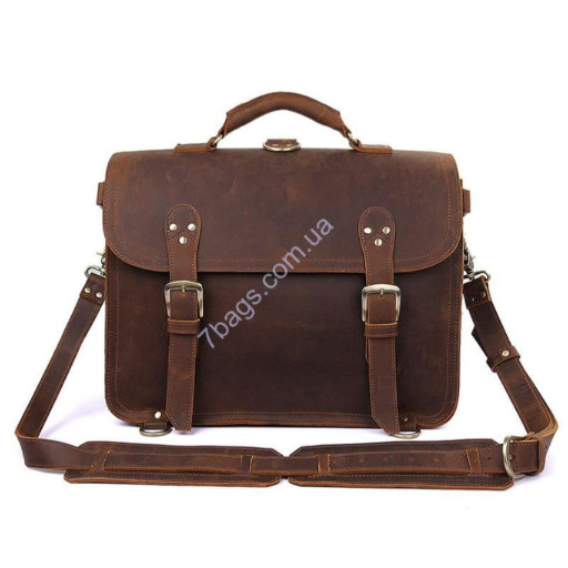 Чоловіча сумка-рюкзак, темно-коричневий колір, John McDee, JD7370R