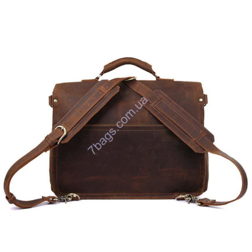 Чоловіча сумка-рюкзак, темно-коричневий колір, John McDee, JD7370R